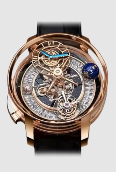 Jacob & Co astronomia casino ROSE GOLD WITH BAGUETTE RING DIAL replica watch AT160.40.AB.AF.A
